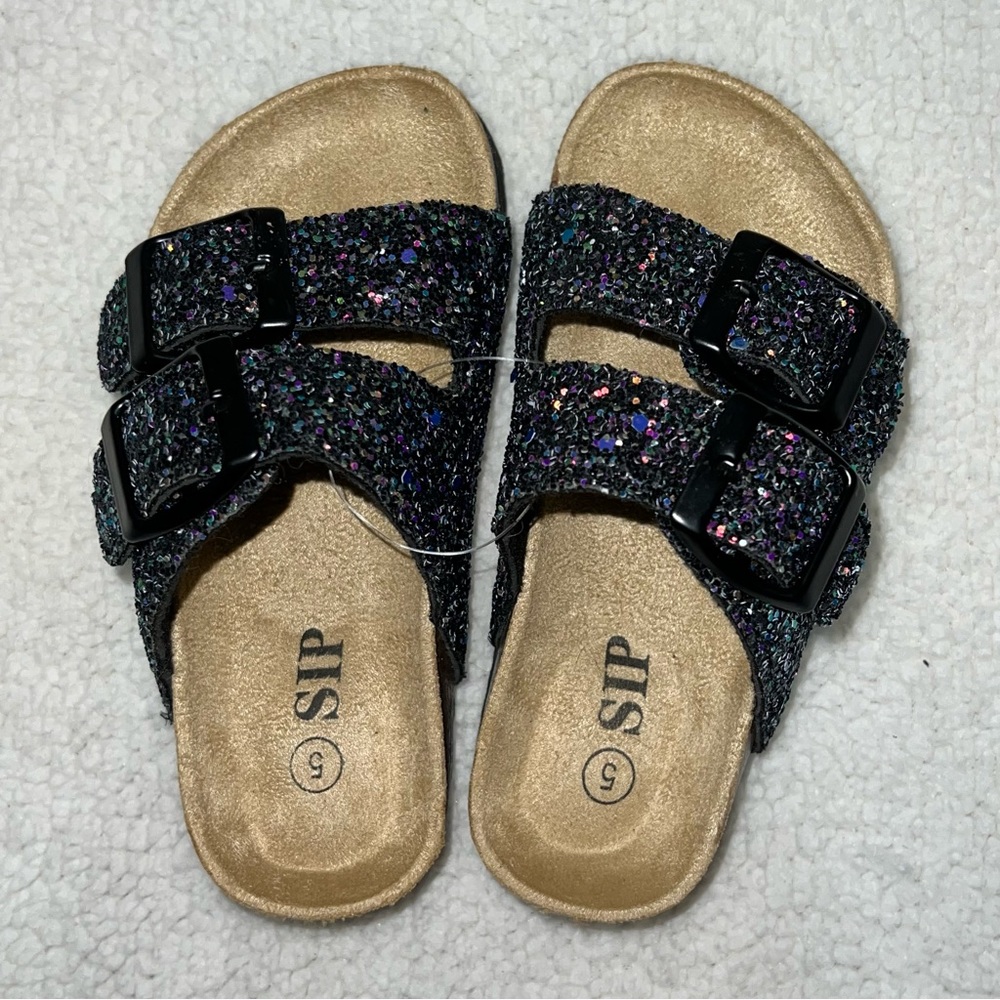🆕NWOT Sparkle in Pink “Birkley” sandals toddler girls size 5 - Picture 6 of 8